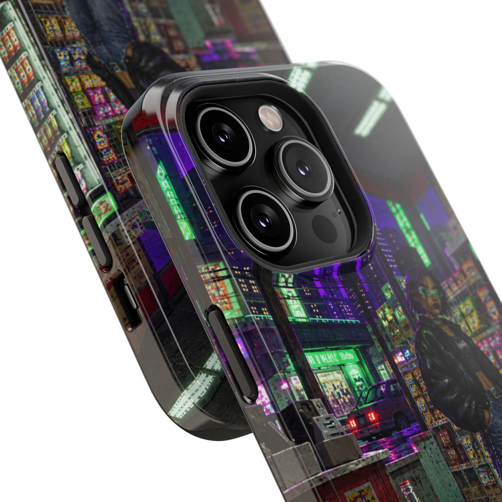 Press Start Cyberpunk Arcade Phone Case