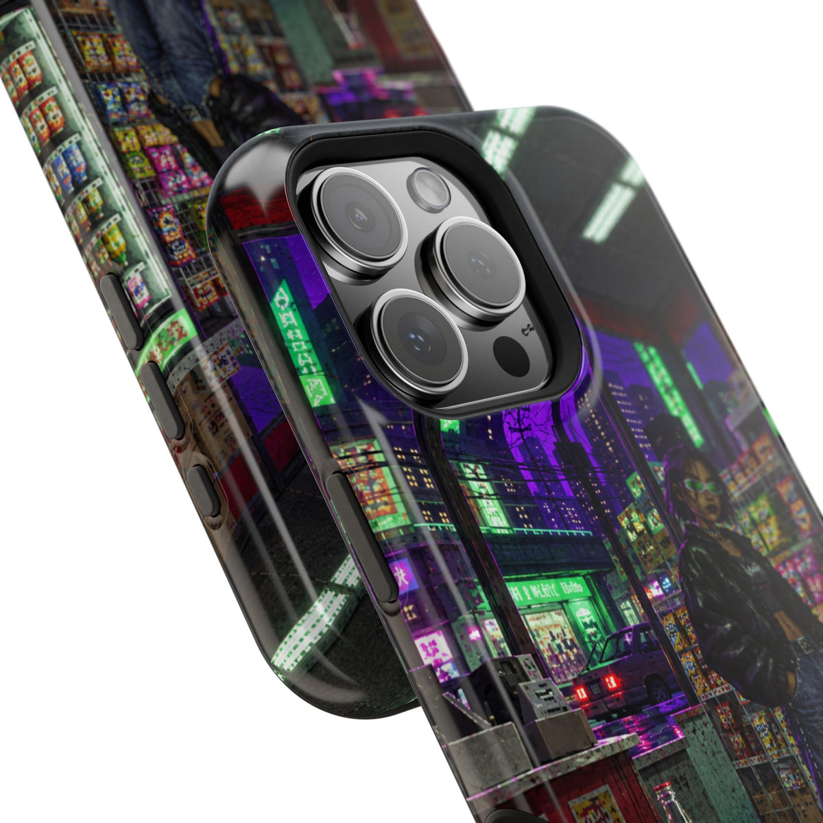 Press Start Cyberpunk Arcade Phone Case
