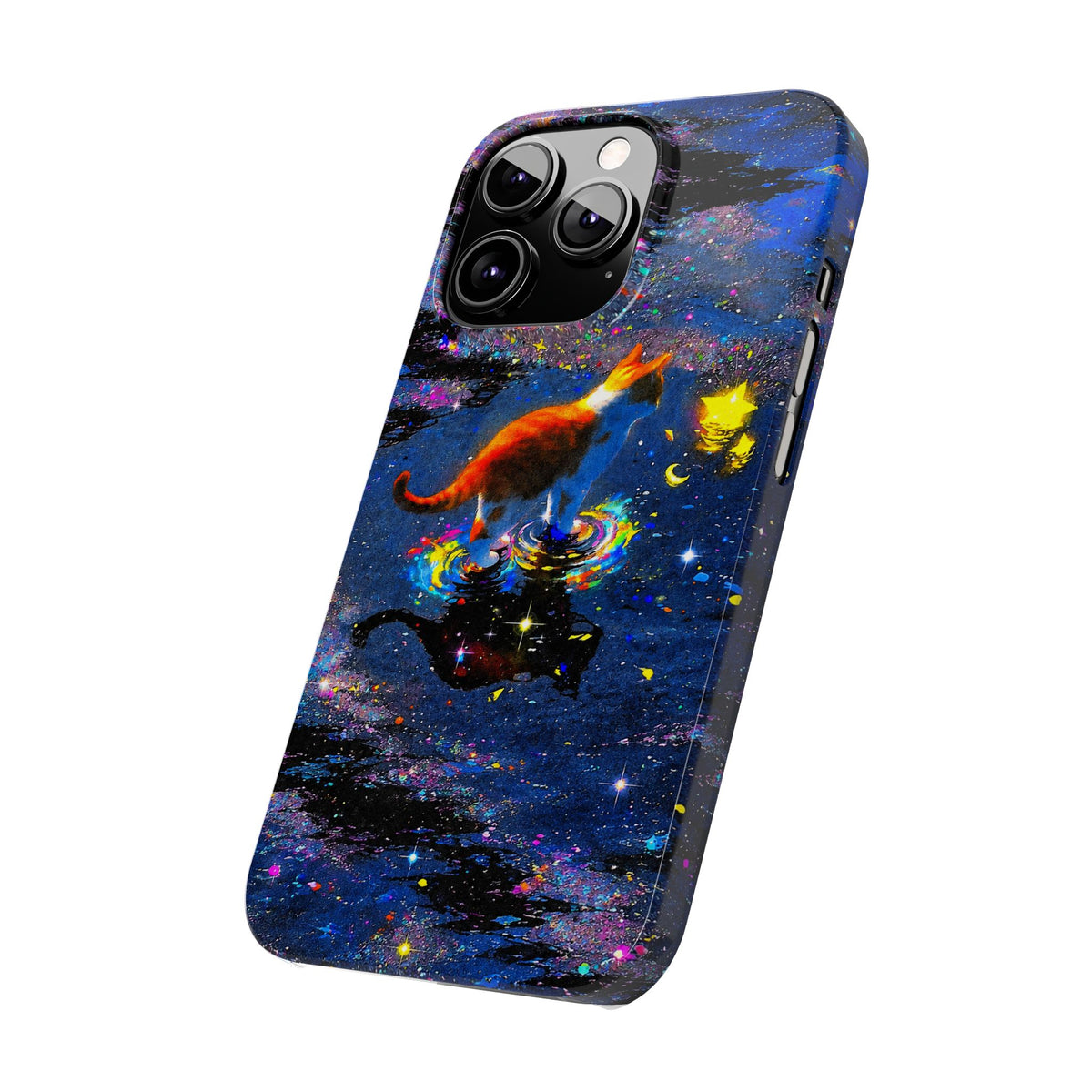 Cosmic Cat Slim Phone Case