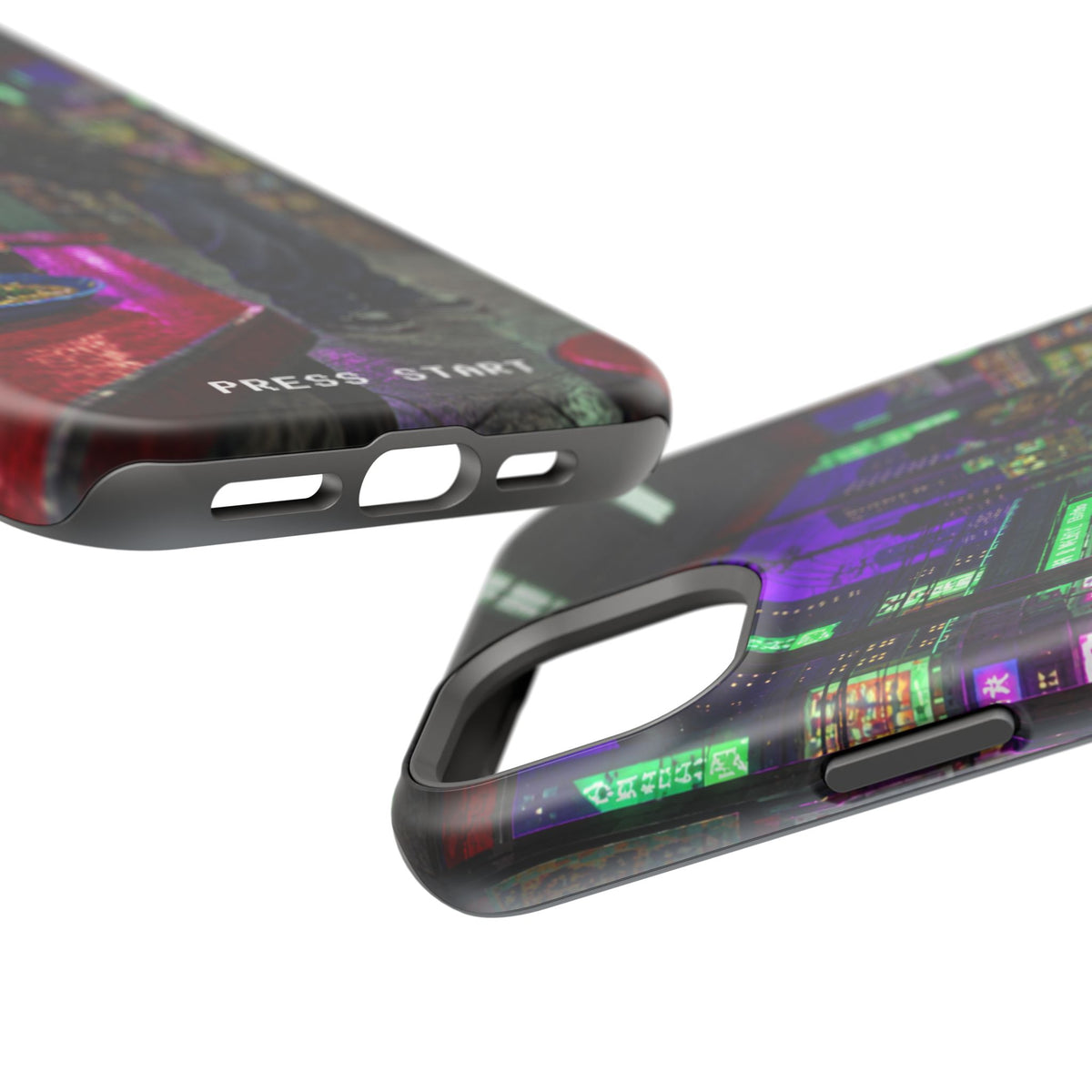 Press Start Cyberpunk Arcade Phone Case