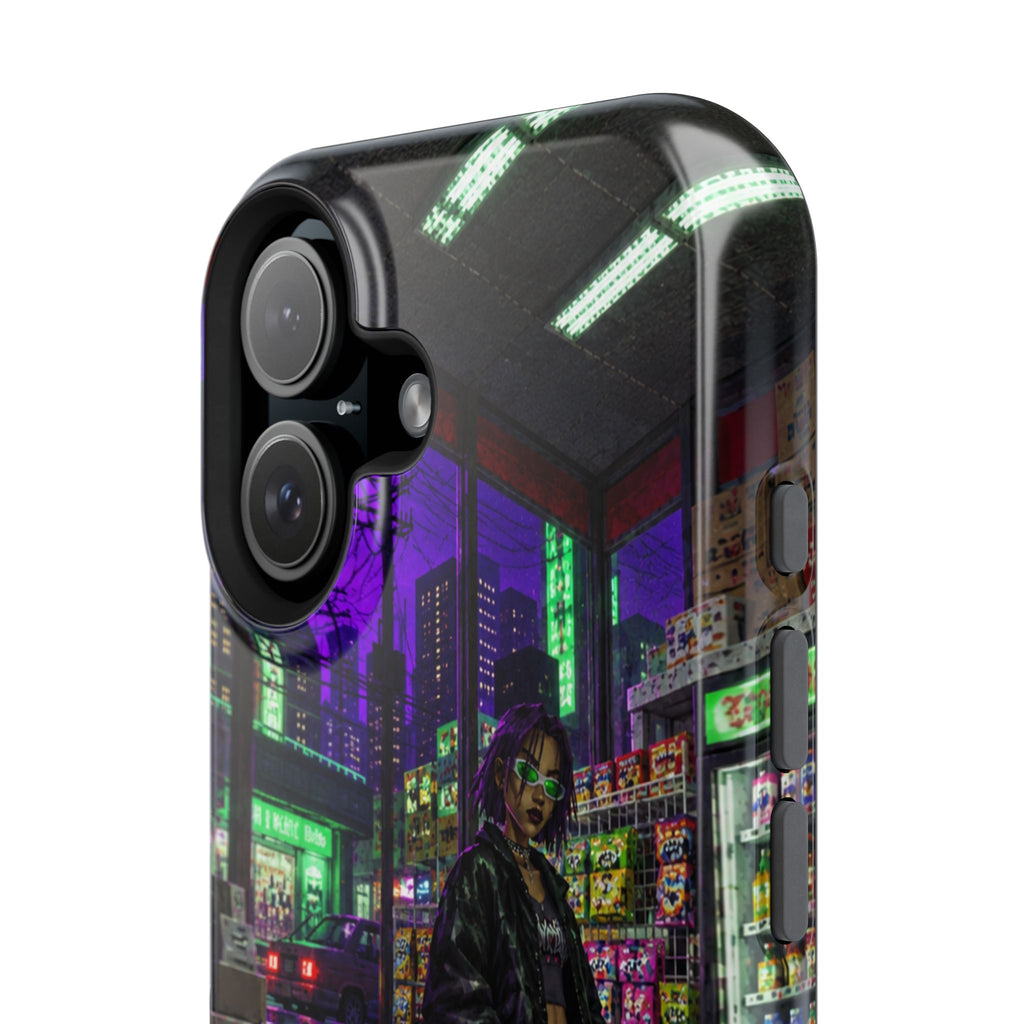 Press Start Cyberpunk Arcade Phone Case
