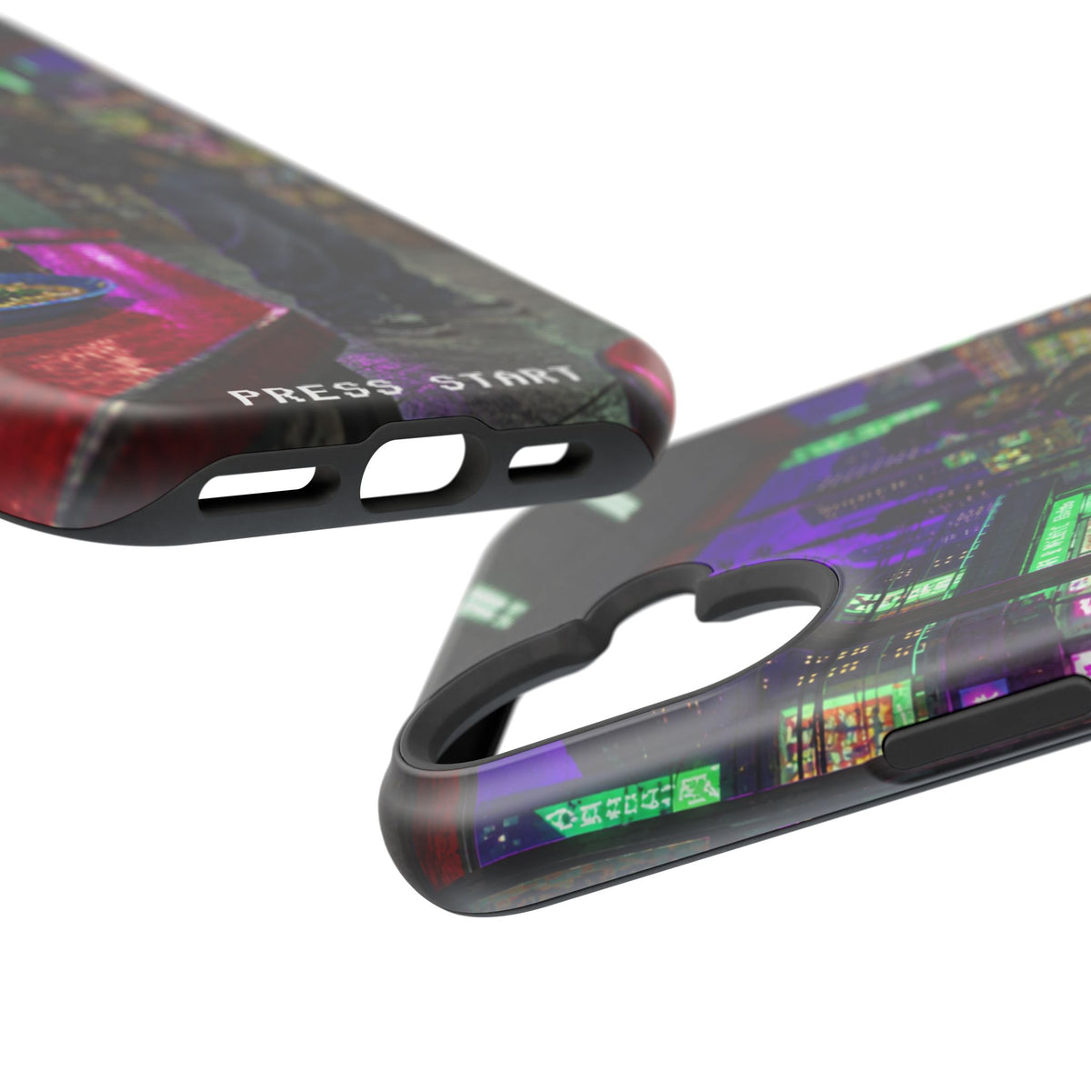 Press Start Cyberpunk Arcade Phone Case