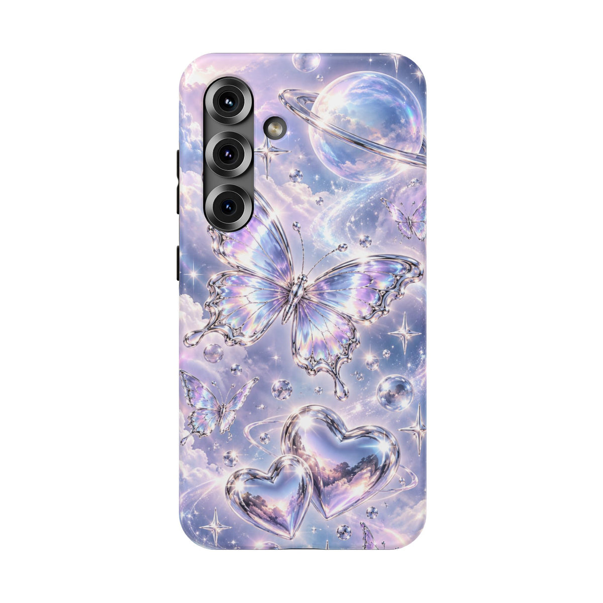 Butterfly Heart Impact-Resistant Phone Case