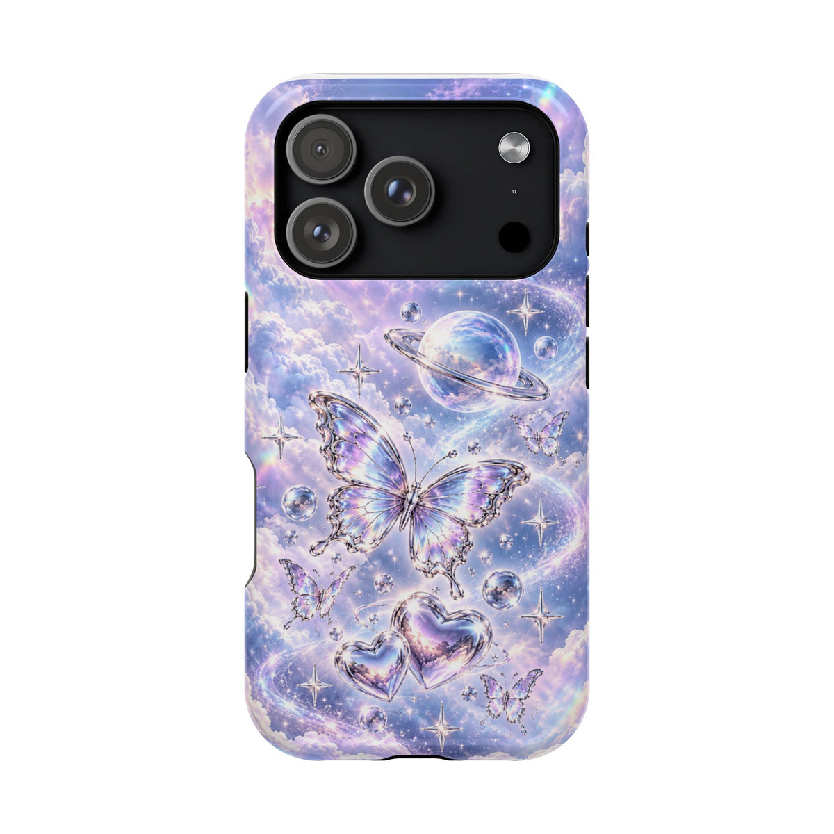 Butterfly Heart Impact-Resistant Phone Case