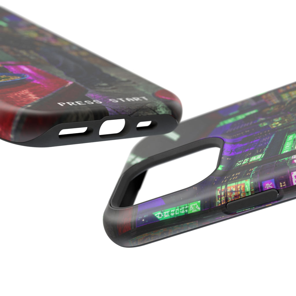 Press Start Cyberpunk Arcade Phone Case