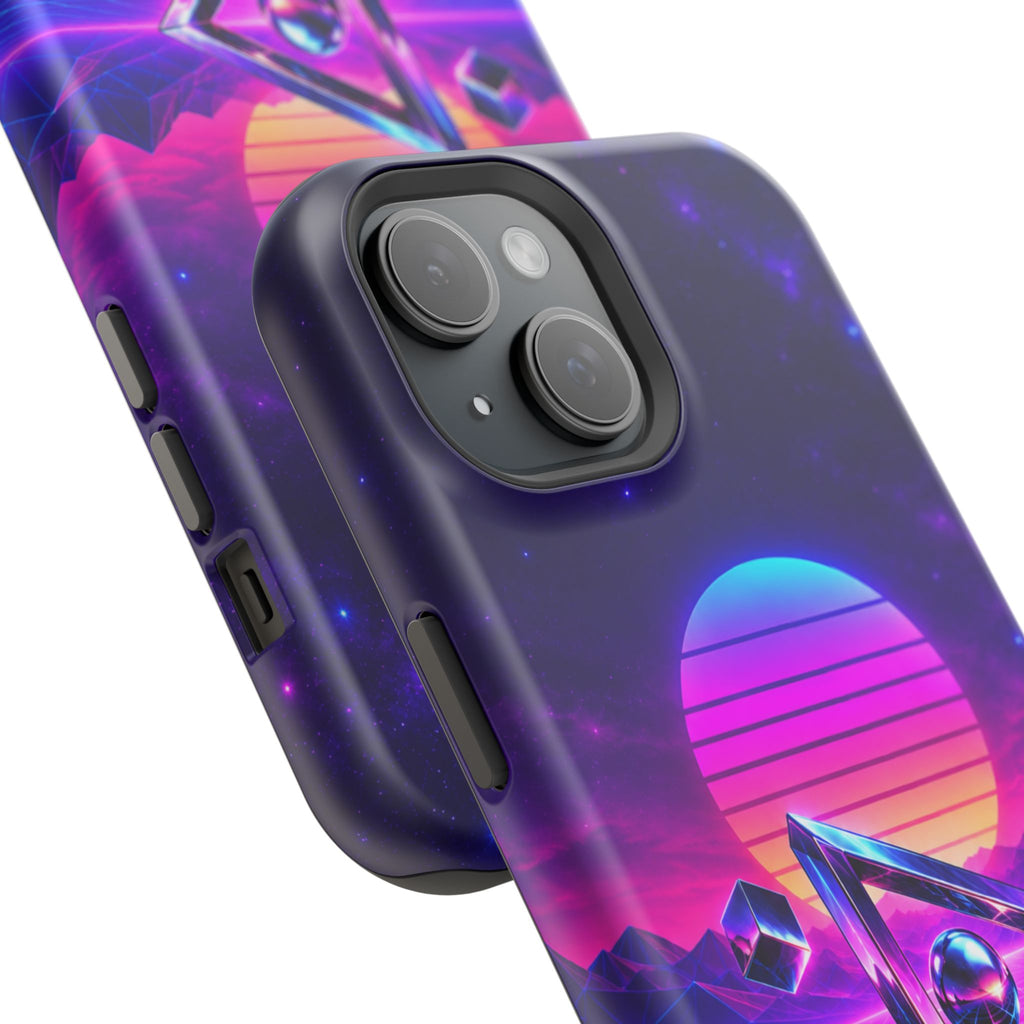 Retro Synthwave Impact-Resistant Phone Case