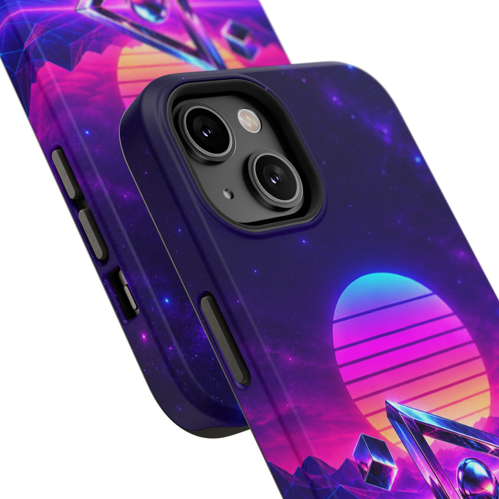Retro Synthwave Impact-Resistant Phone Case