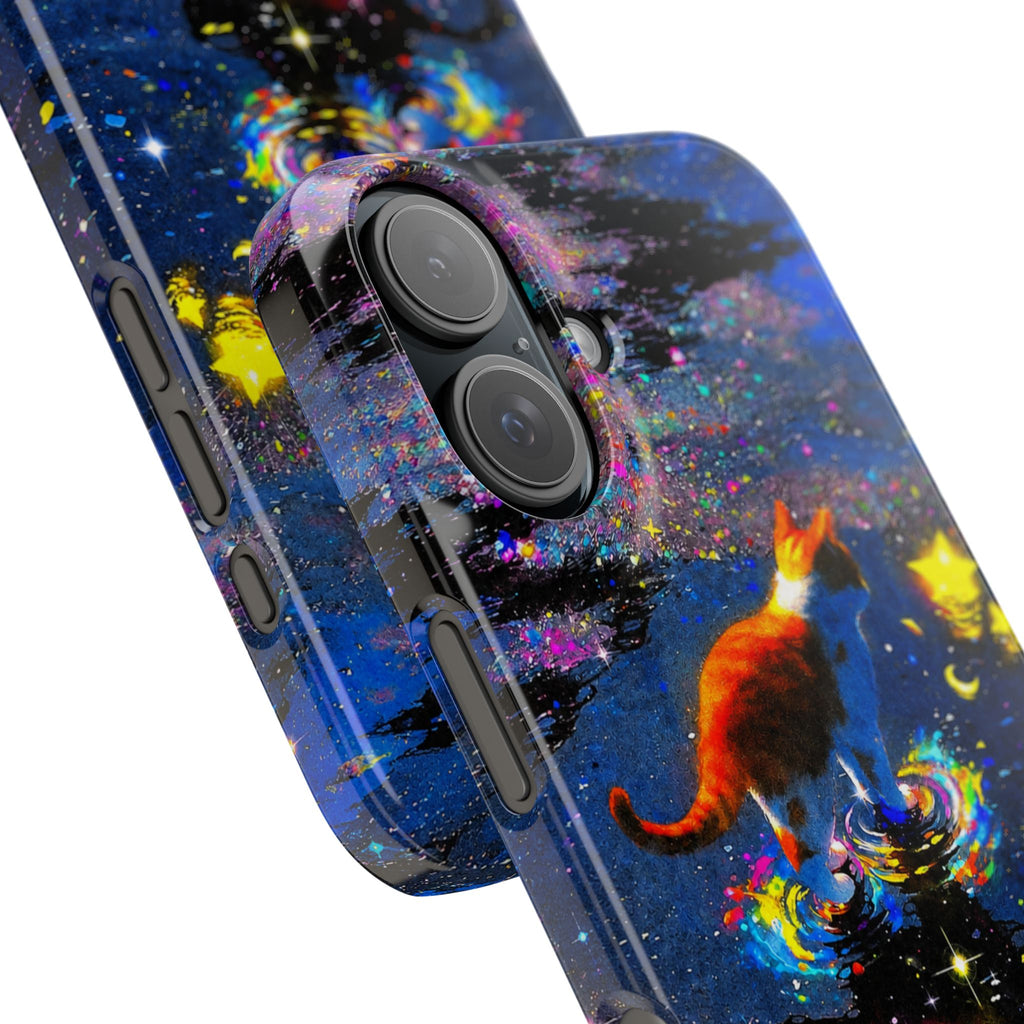 Cosmic Cat Slim Phone Case