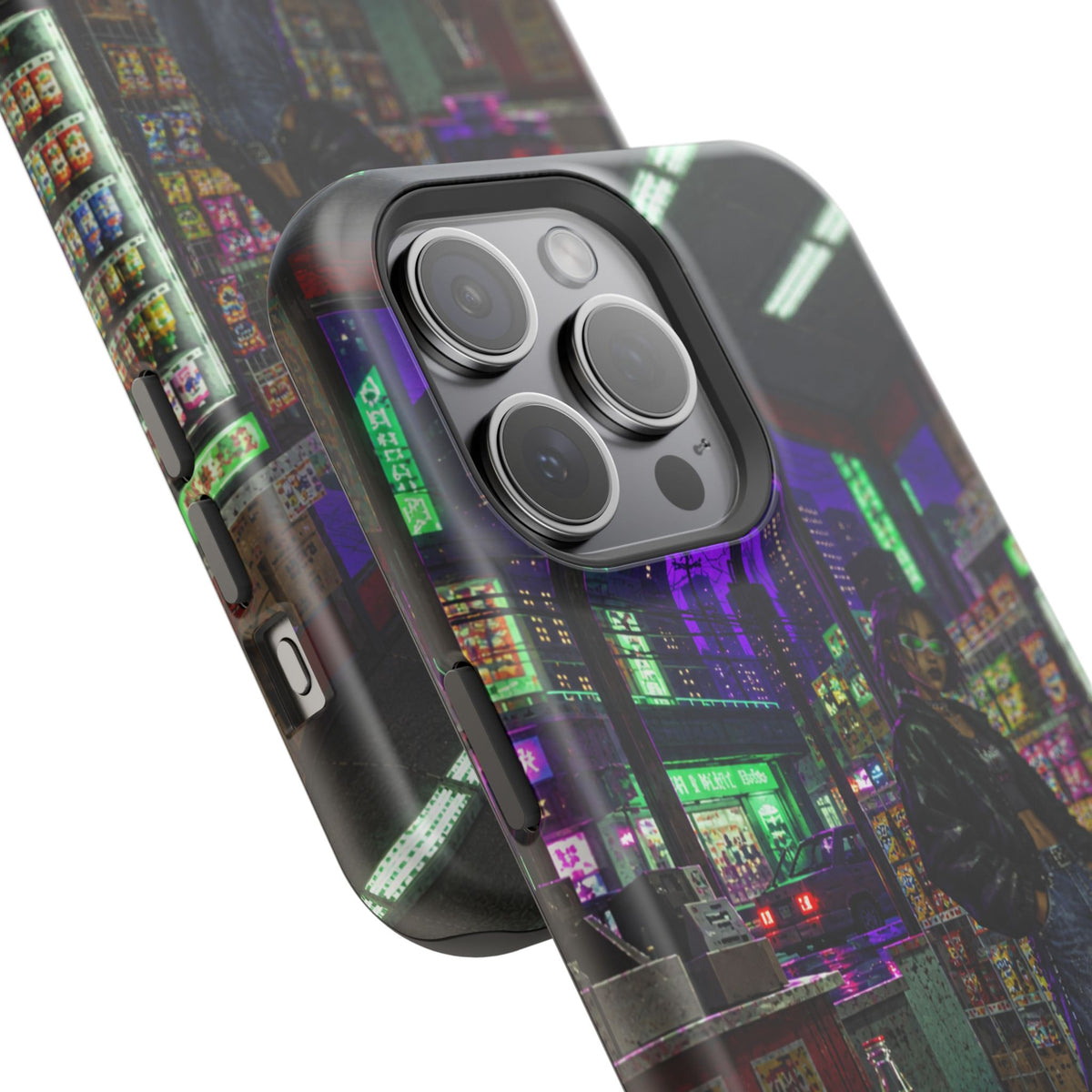 Press Start Cyberpunk Arcade Phone Case