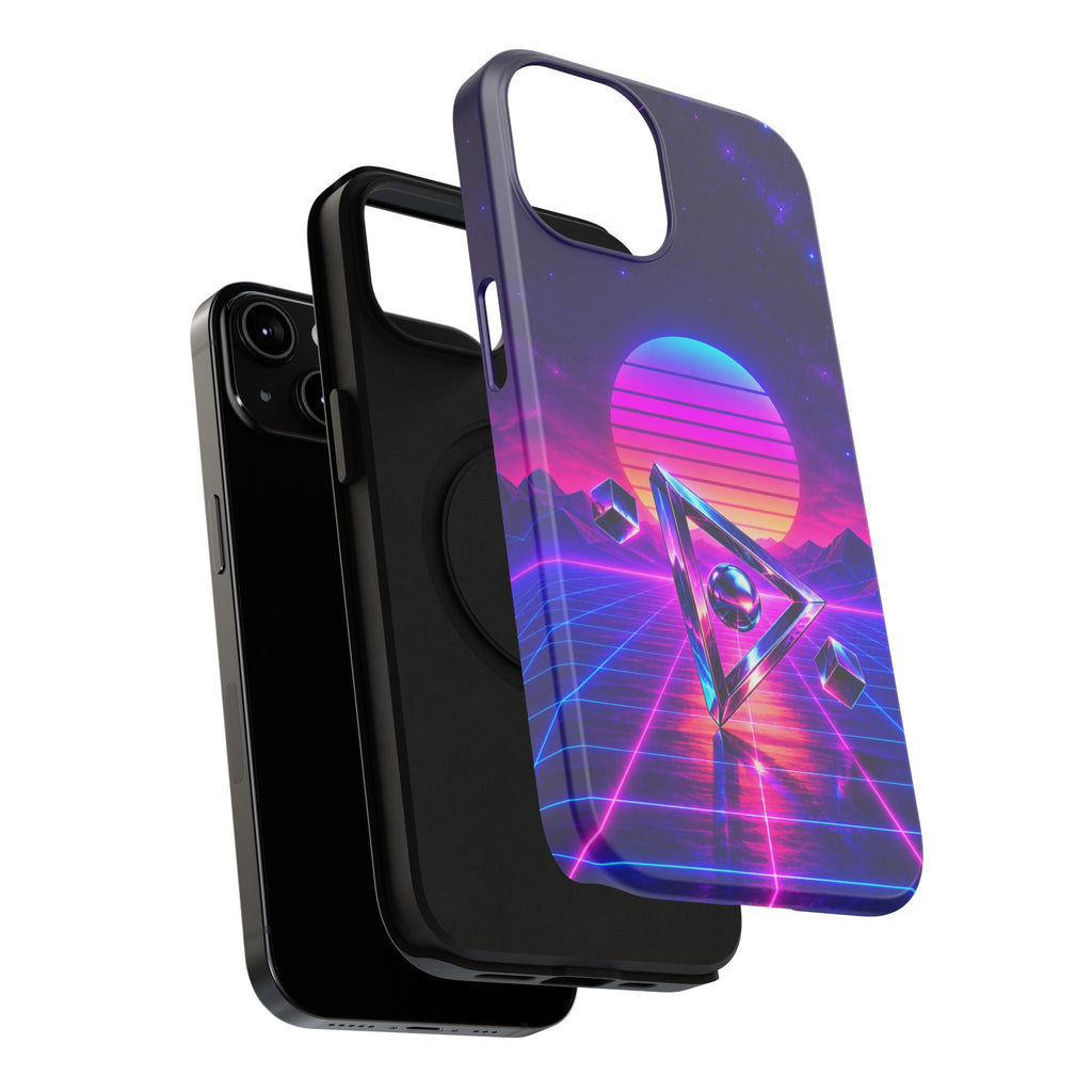 Retro Synthwave Impact-Resistant Phone Case
