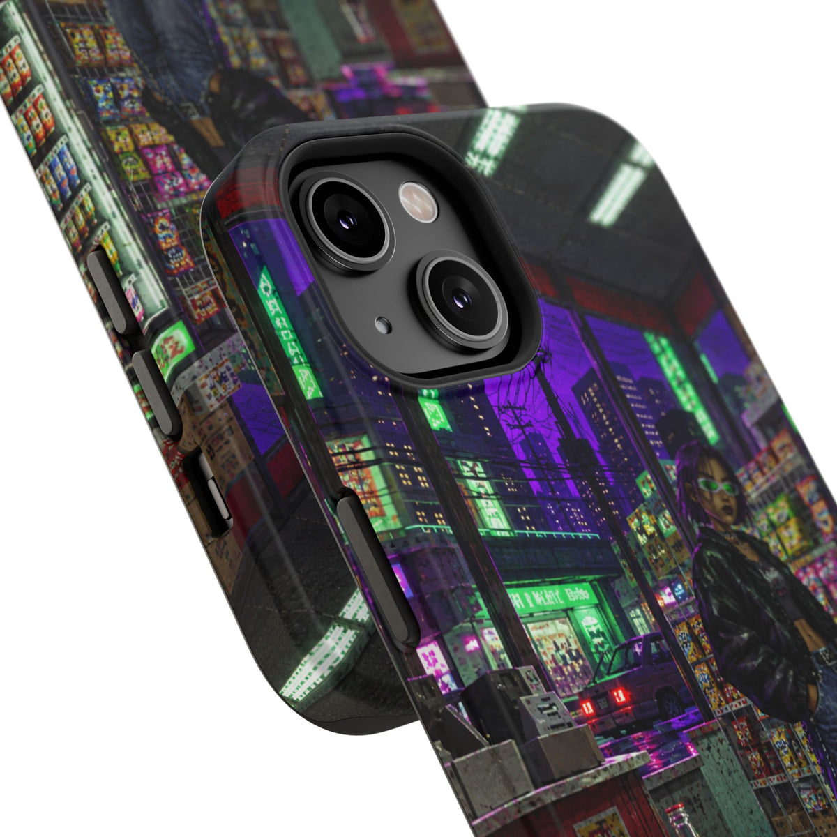 Press Start Cyberpunk Arcade Phone Case