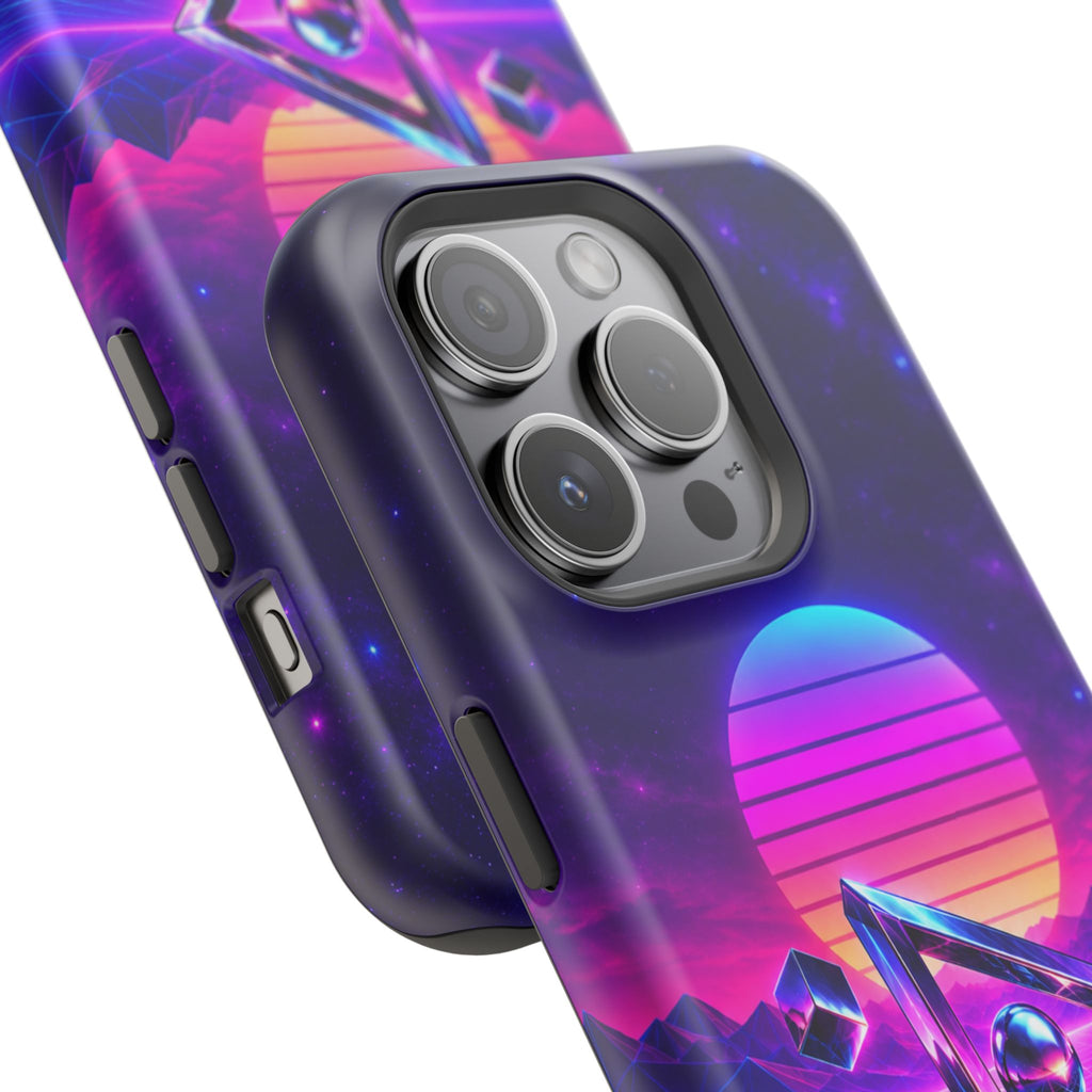 Retro Synthwave Impact-Resistant Phone Case