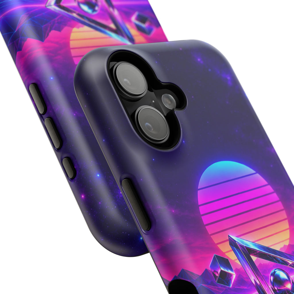 Retro Synthwave Impact-Resistant Phone Case