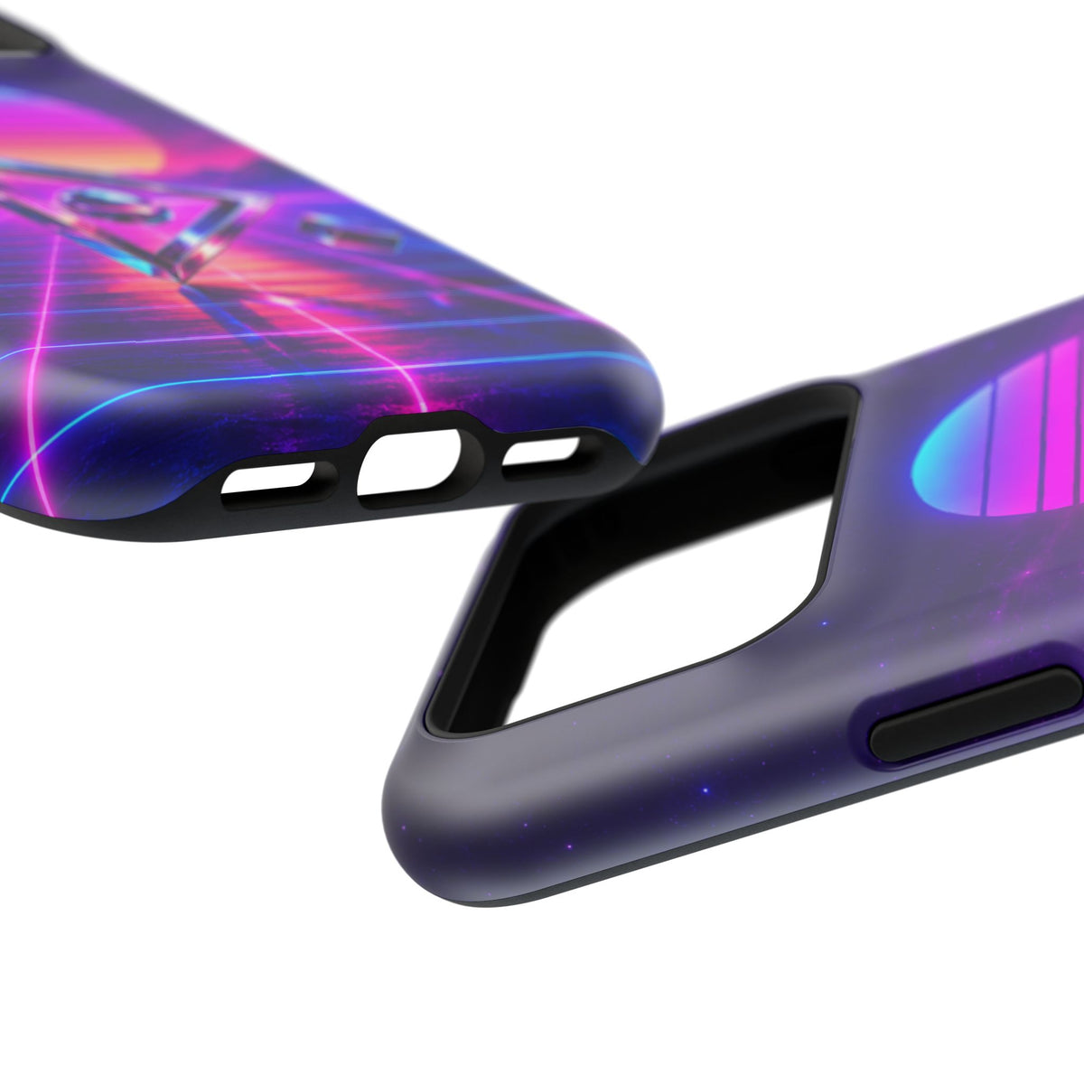 Retro Synthwave Impact-Resistant Phone Case