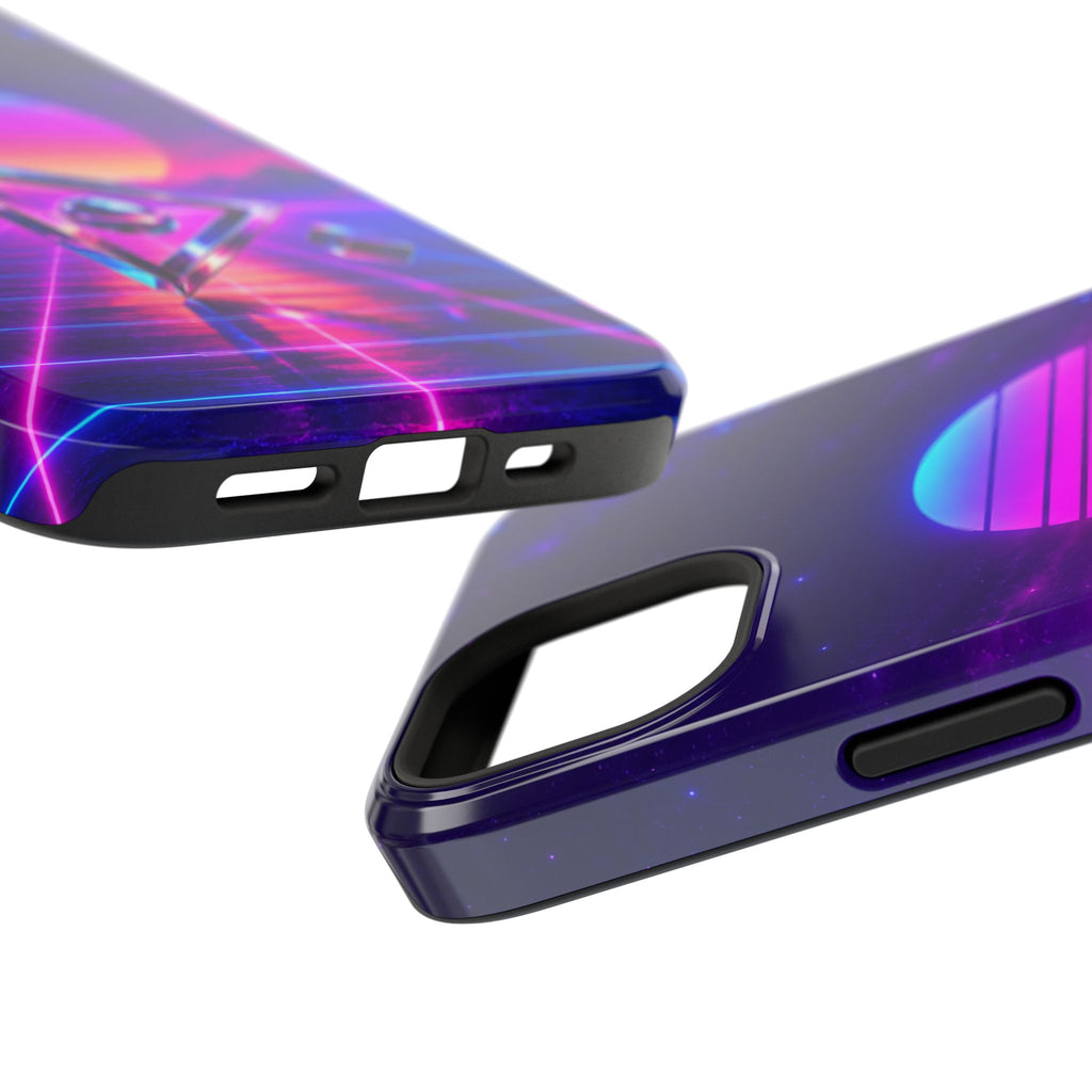Retro Synthwave Impact-Resistant Phone Case