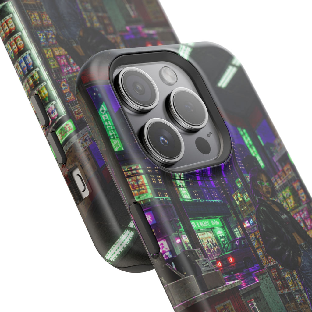 Press Start Cyberpunk Arcade Phone Case