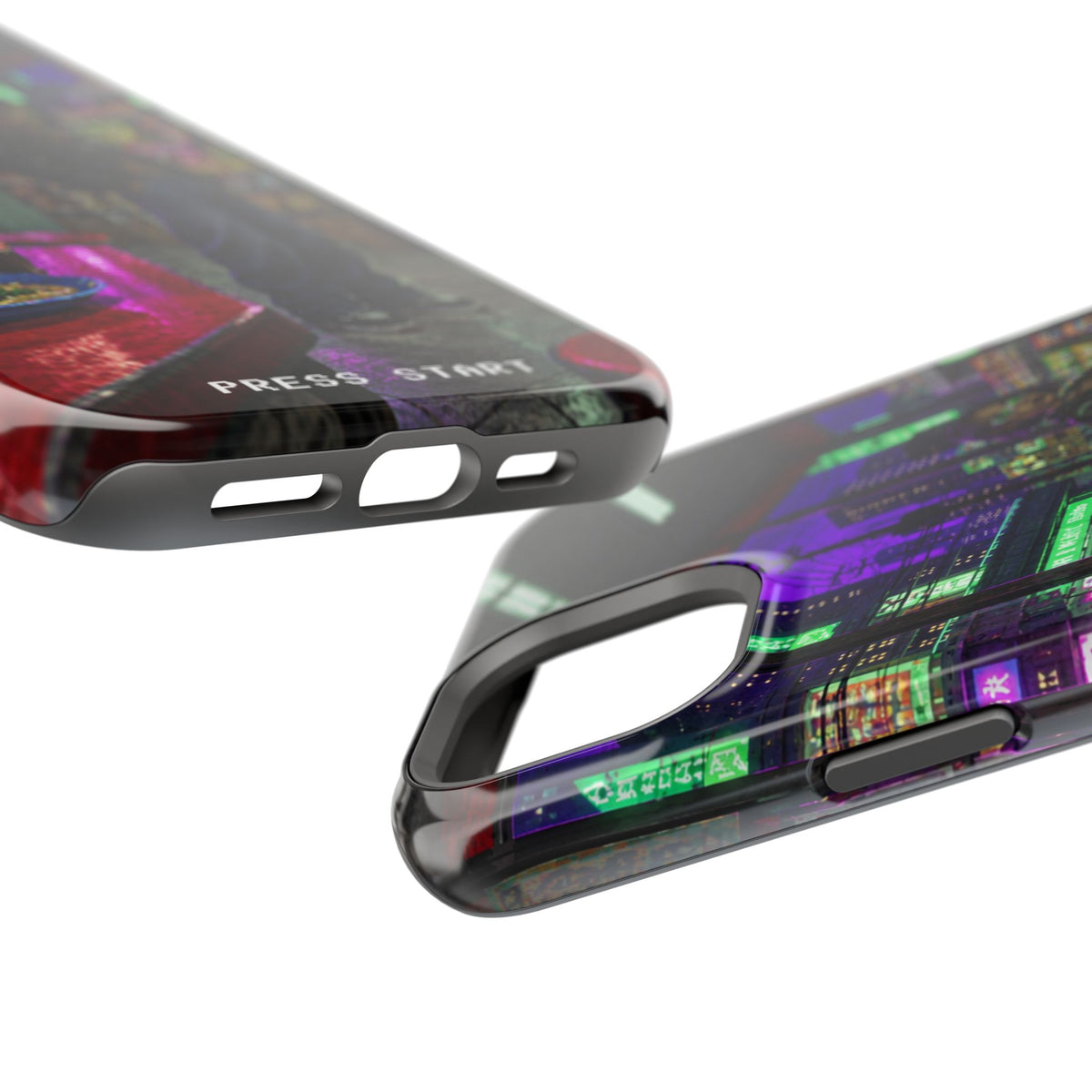 Press Start Cyberpunk Arcade Phone Case