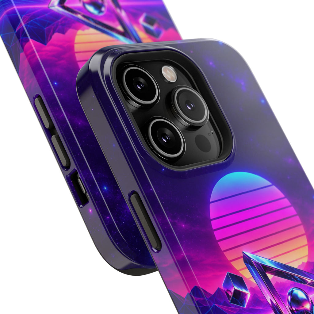 Retro Synthwave Impact-Resistant Phone Case