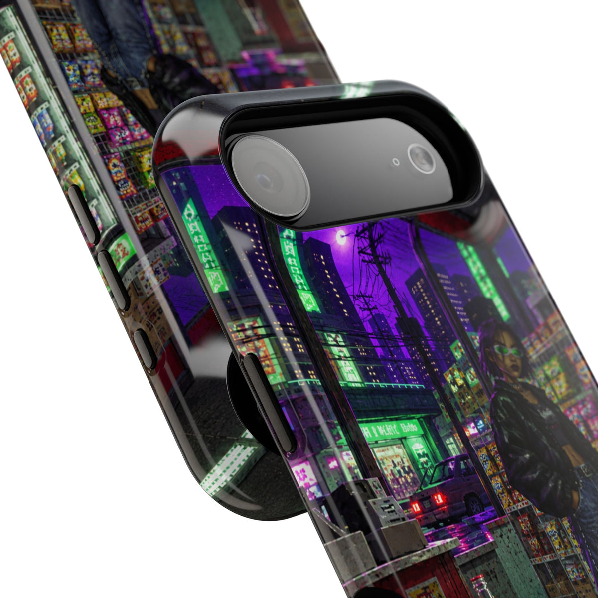 Press Start Cyberpunk Arcade Phone Case