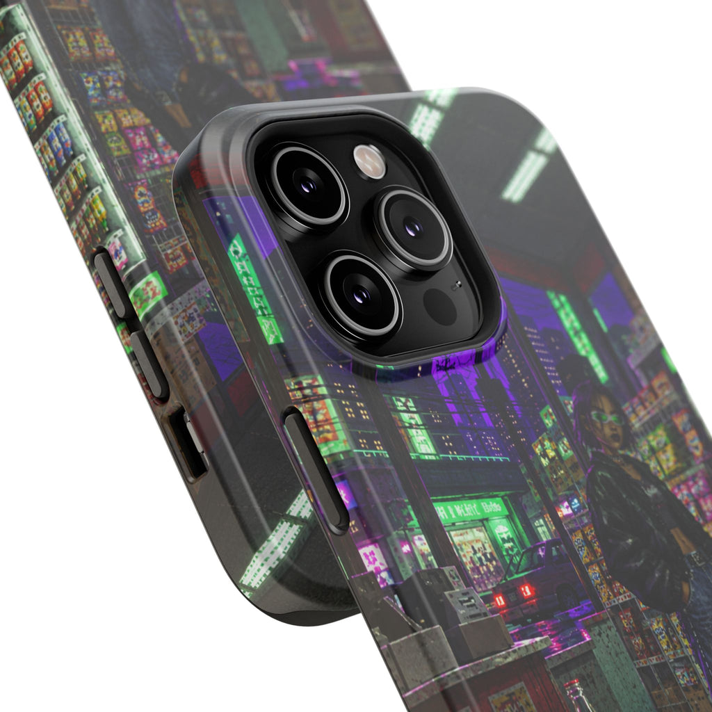 Press Start Cyberpunk Arcade Phone Case
