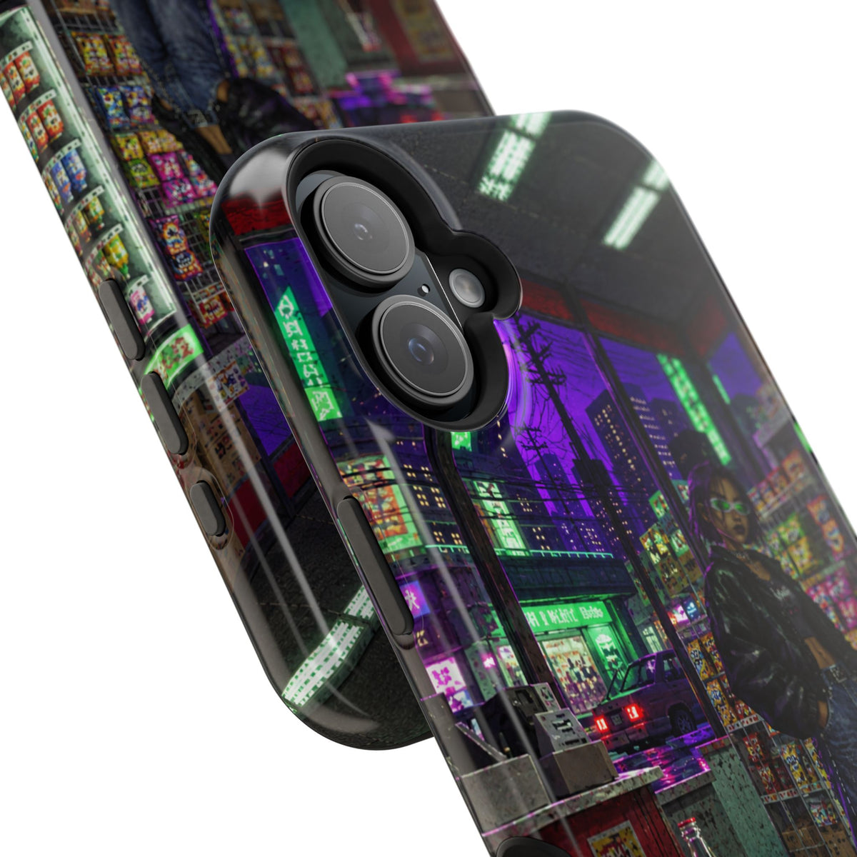 Press Start Cyberpunk Arcade Phone Case