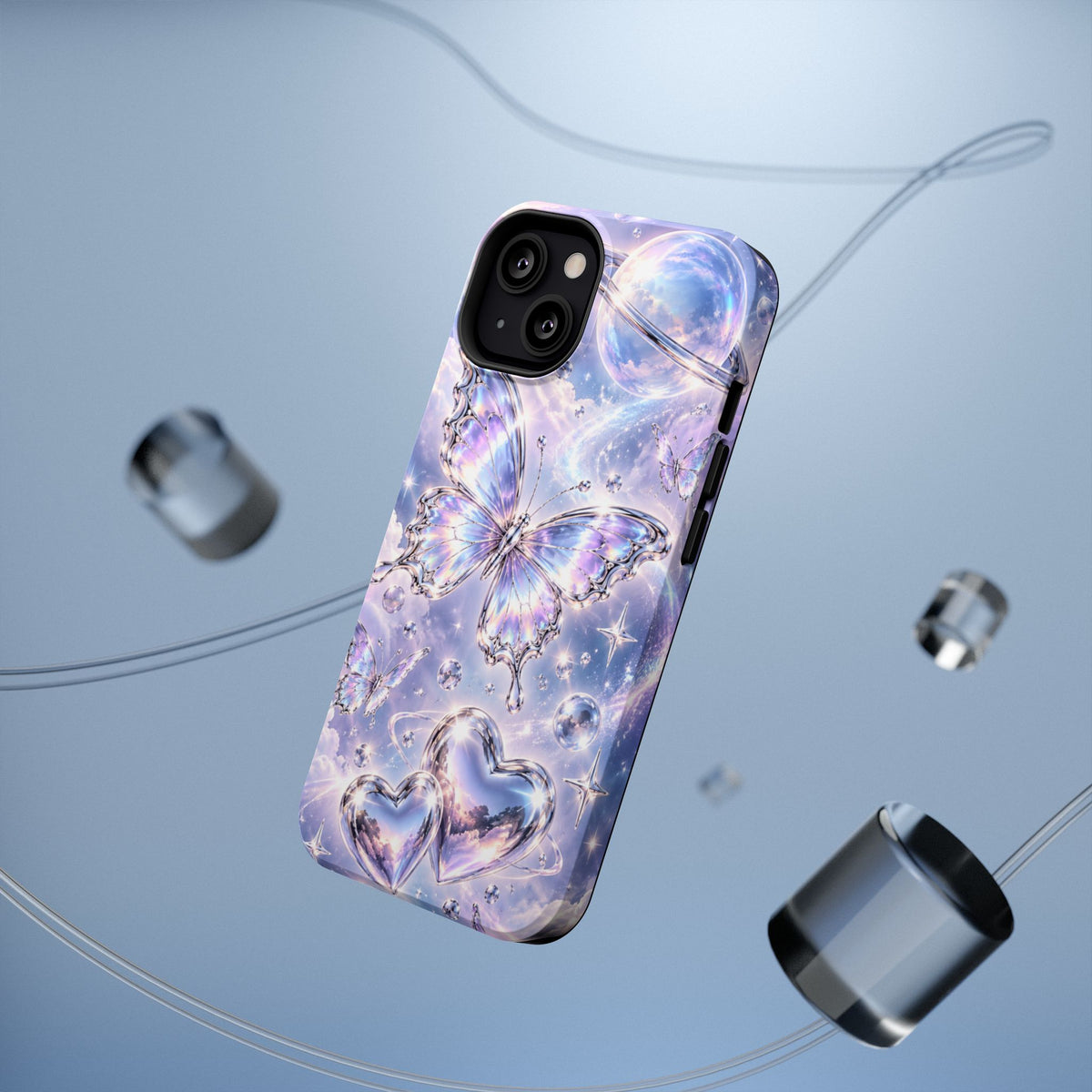 Butterfly Heart Impact-Resistant Phone Case