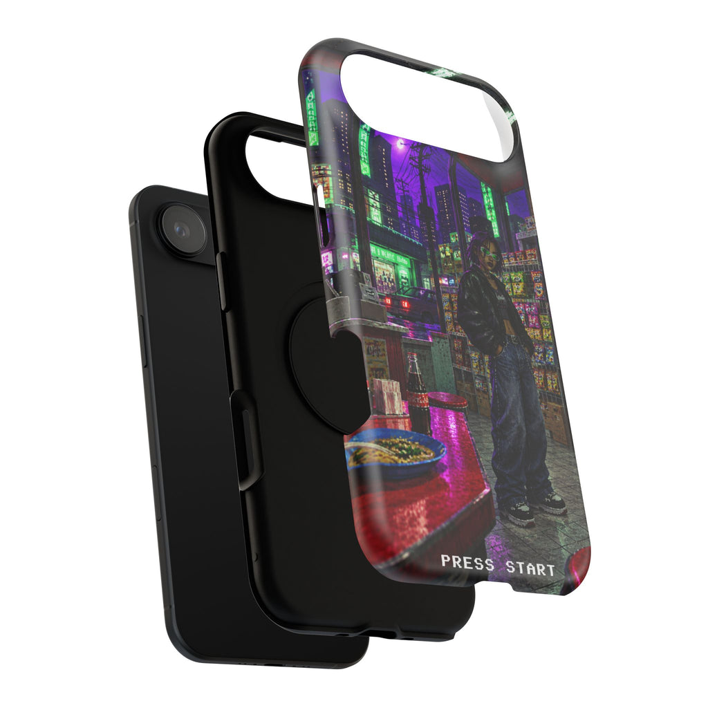 Press Start Cyberpunk Arcade Phone Case