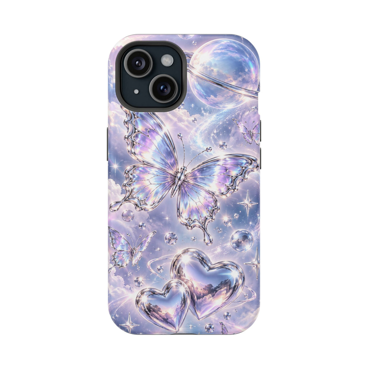 Butterfly Heart Impact-Resistant Phone Case