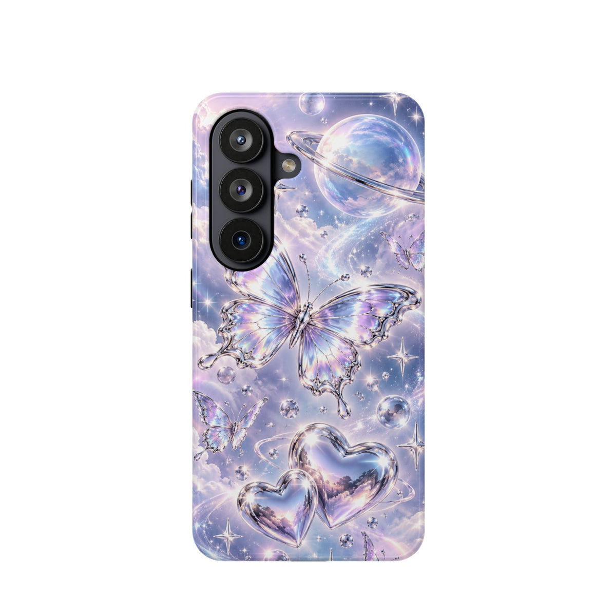 Butterfly Heart Impact-Resistant Phone Case