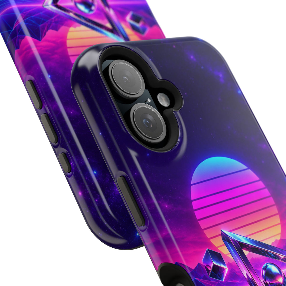 Retro Synthwave Impact-Resistant Phone Case