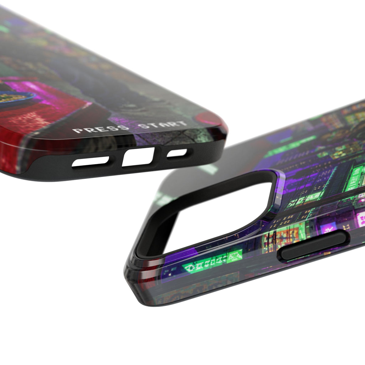 Press Start Cyberpunk Arcade Phone Case