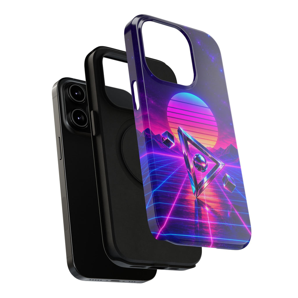 Retro Synthwave Impact-Resistant Phone Case