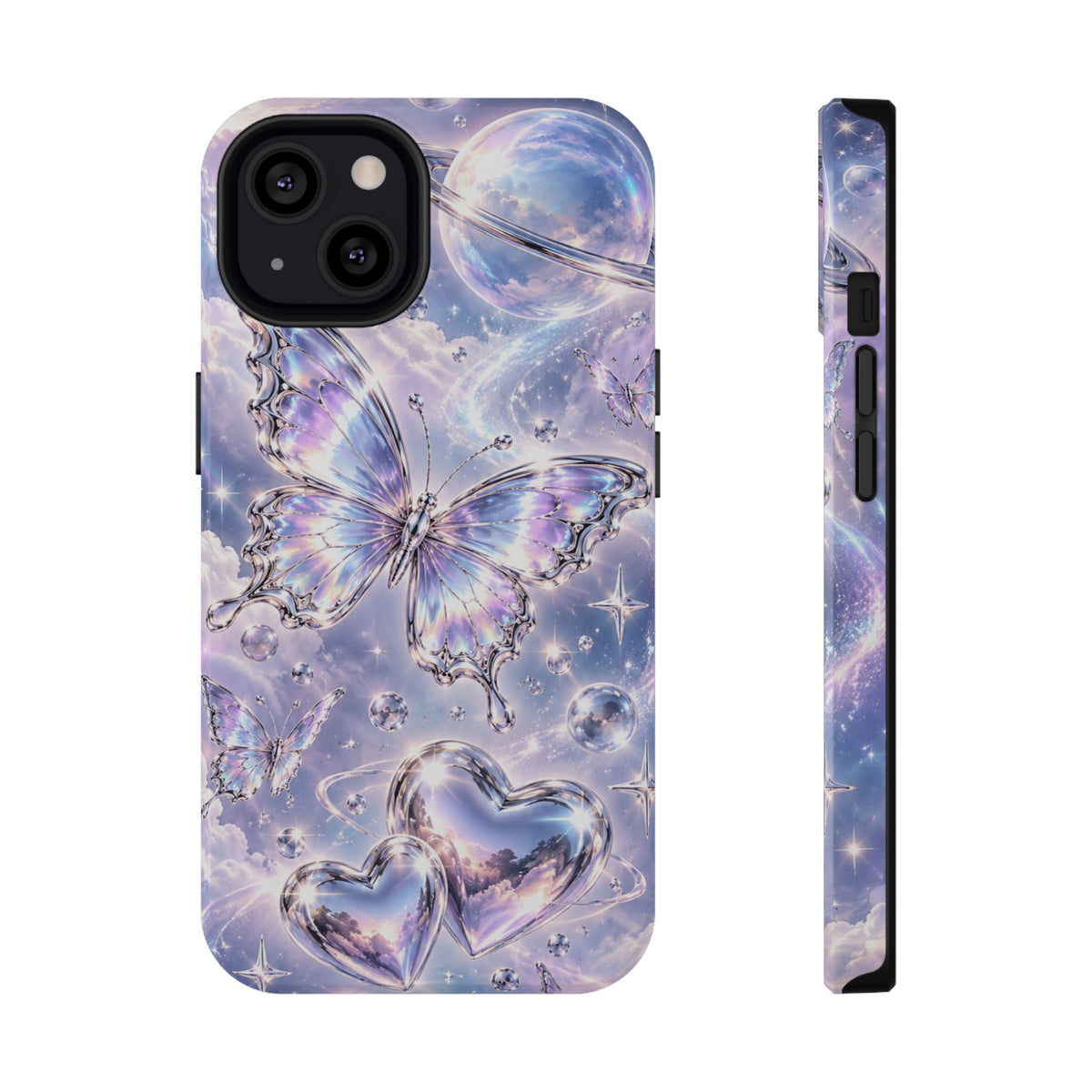 Butterfly Heart Impact-Resistant Phone Case