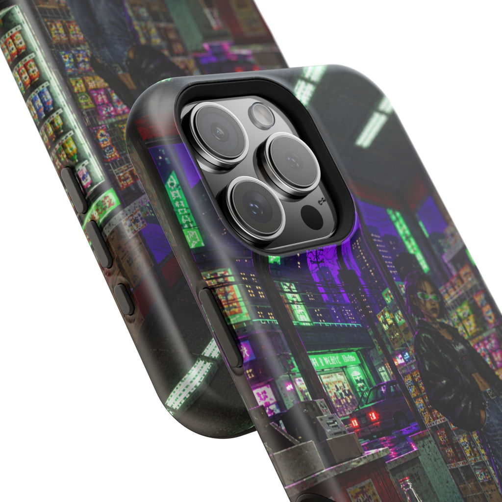 Press Start Cyberpunk Arcade Phone Case