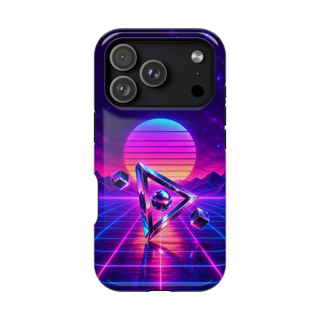 Retro Synthwave Impact-Resistant Phone Case