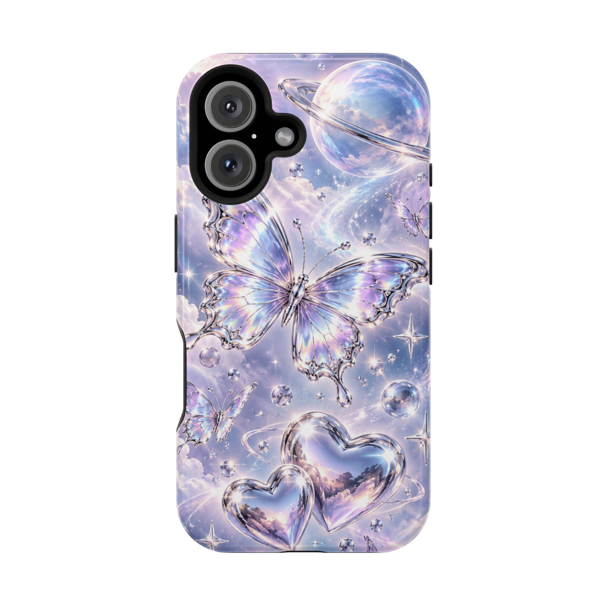 Butterfly Heart Impact-Resistant Phone Case