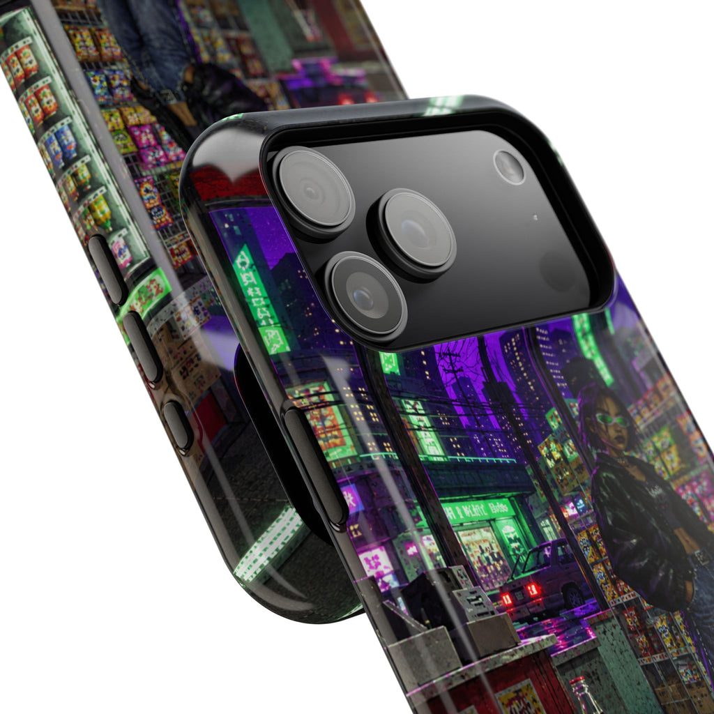 Press Start Cyberpunk Arcade Phone Case