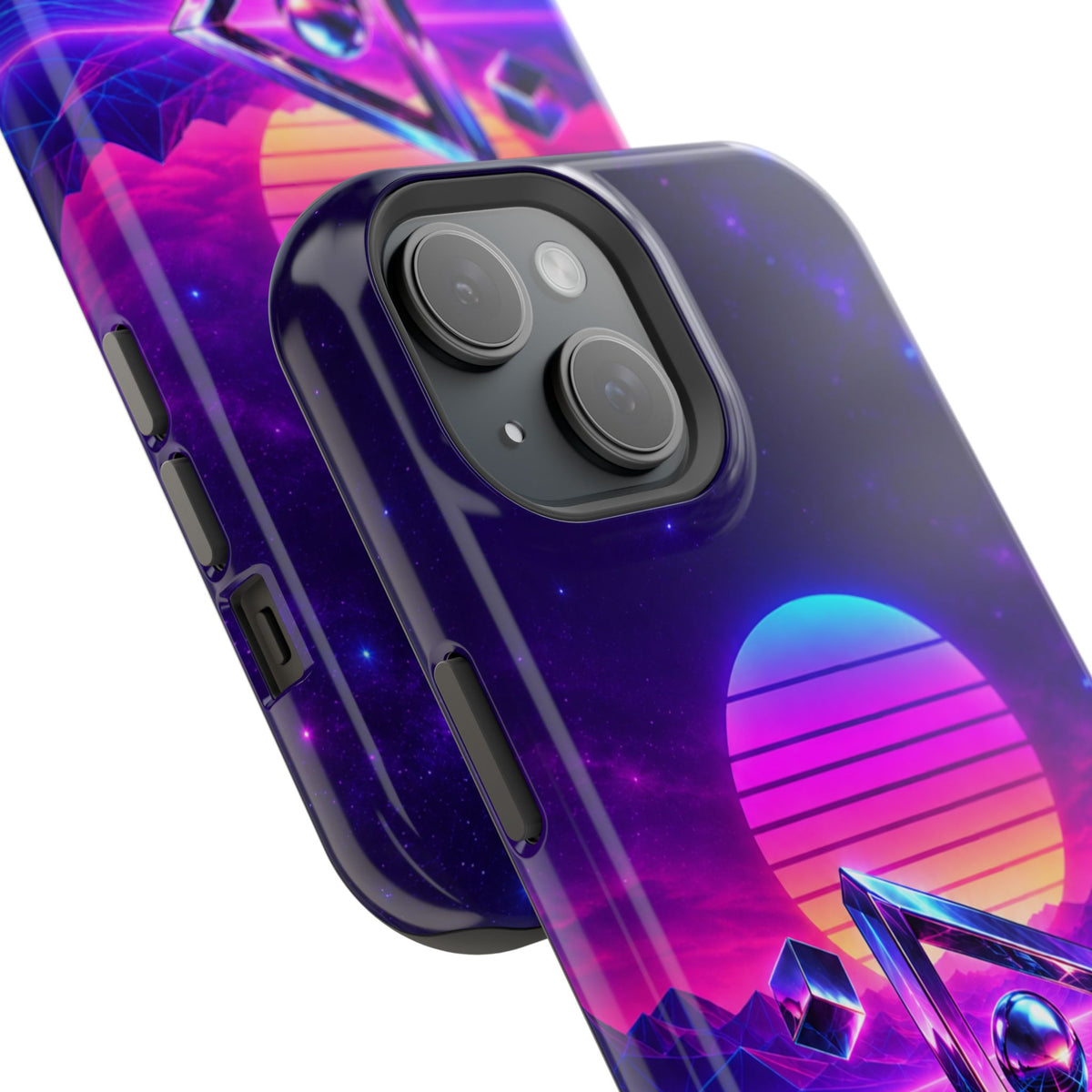 Retro Synthwave Impact-Resistant Phone Case