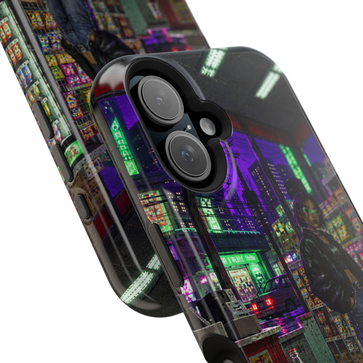 Press Start Cyberpunk Arcade Phone Case