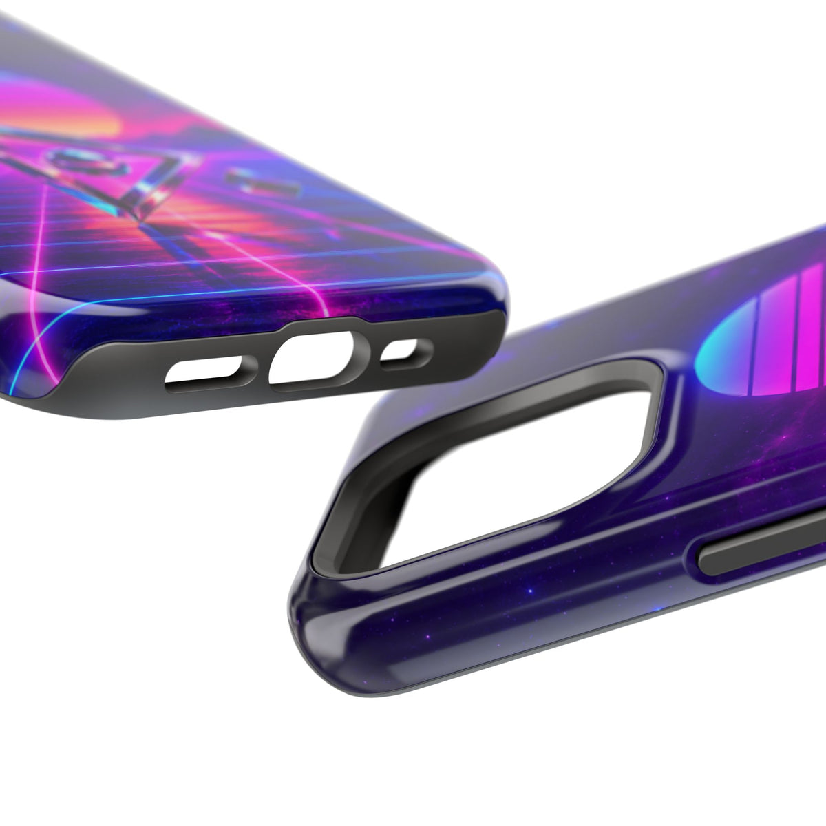 Retro Synthwave Impact-Resistant Phone Case