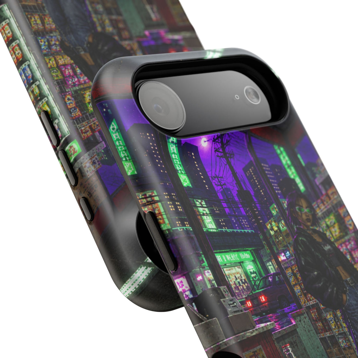 Press Start Cyberpunk Arcade Phone Case