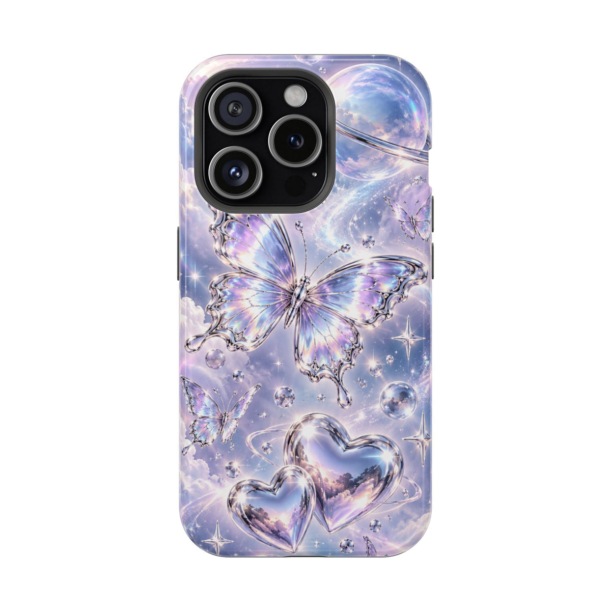 Butterfly Heart Impact-Resistant Phone Case