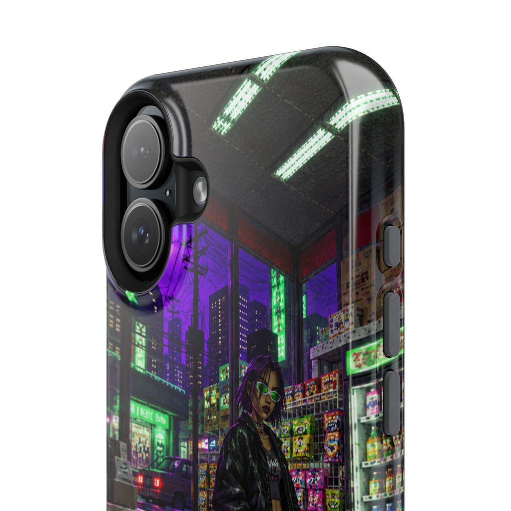 Press Start Cyberpunk Arcade Phone Case