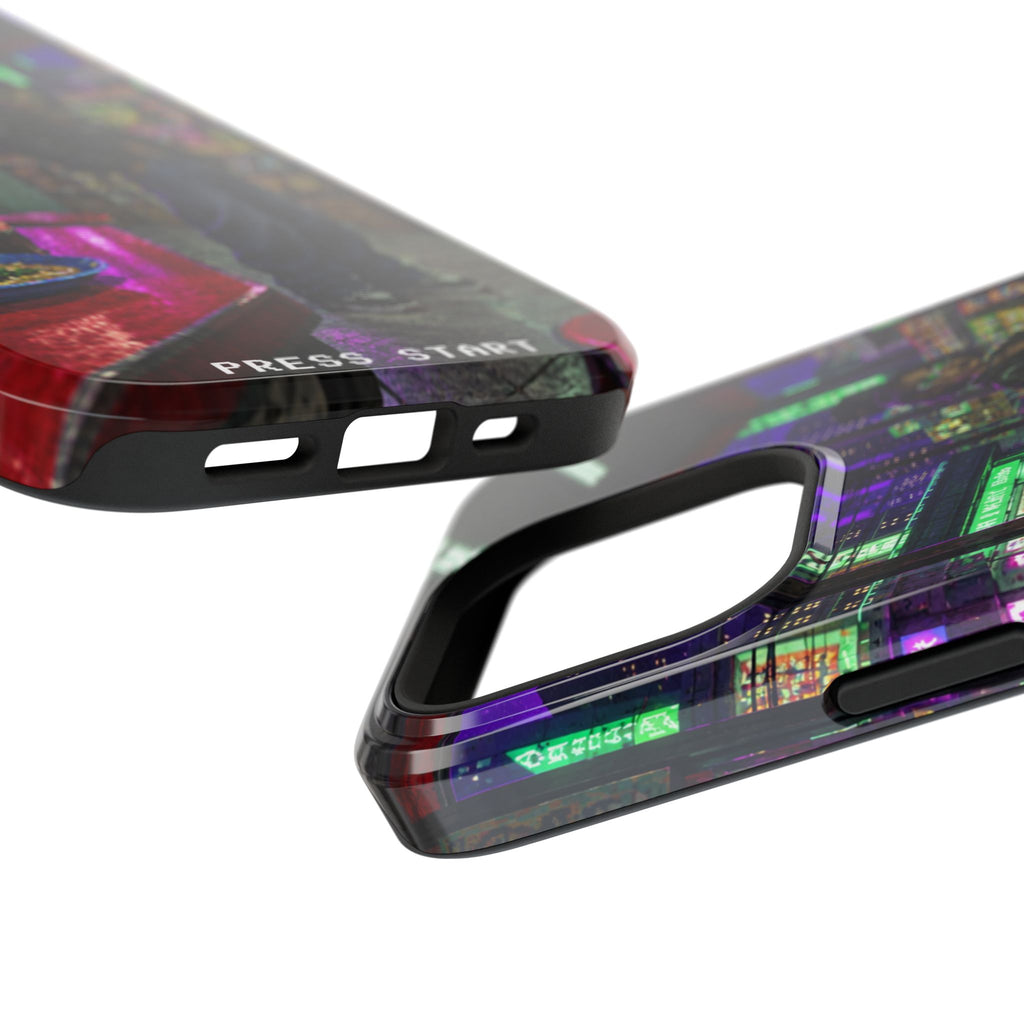 Press Start Cyberpunk Arcade Phone Case