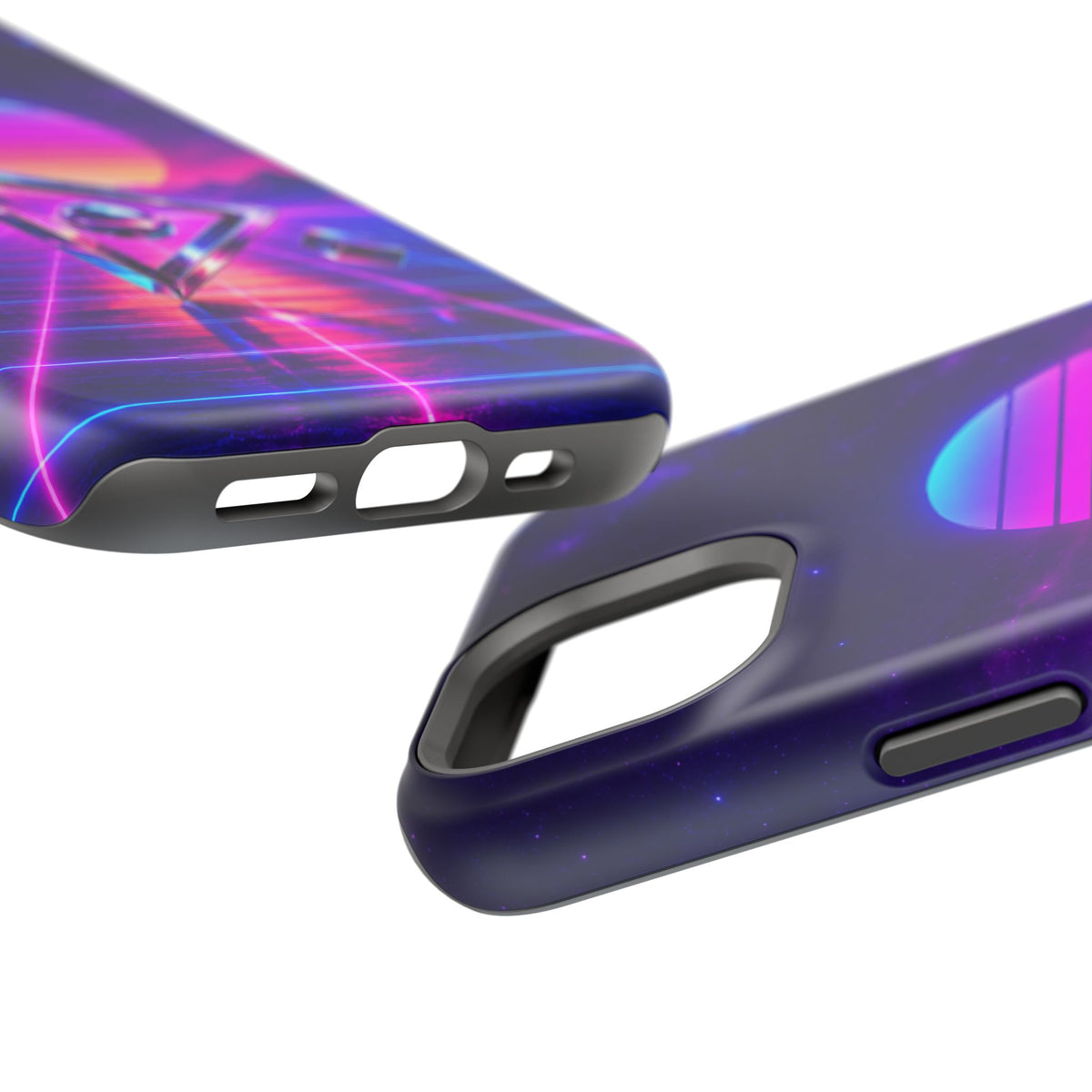 Retro Synthwave Impact-Resistant Phone Case