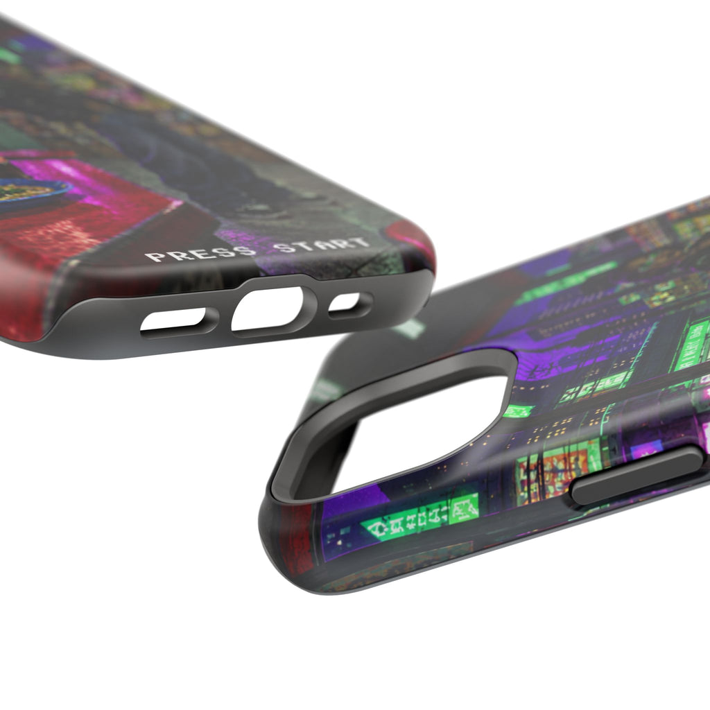 Press Start Cyberpunk Arcade Phone Case