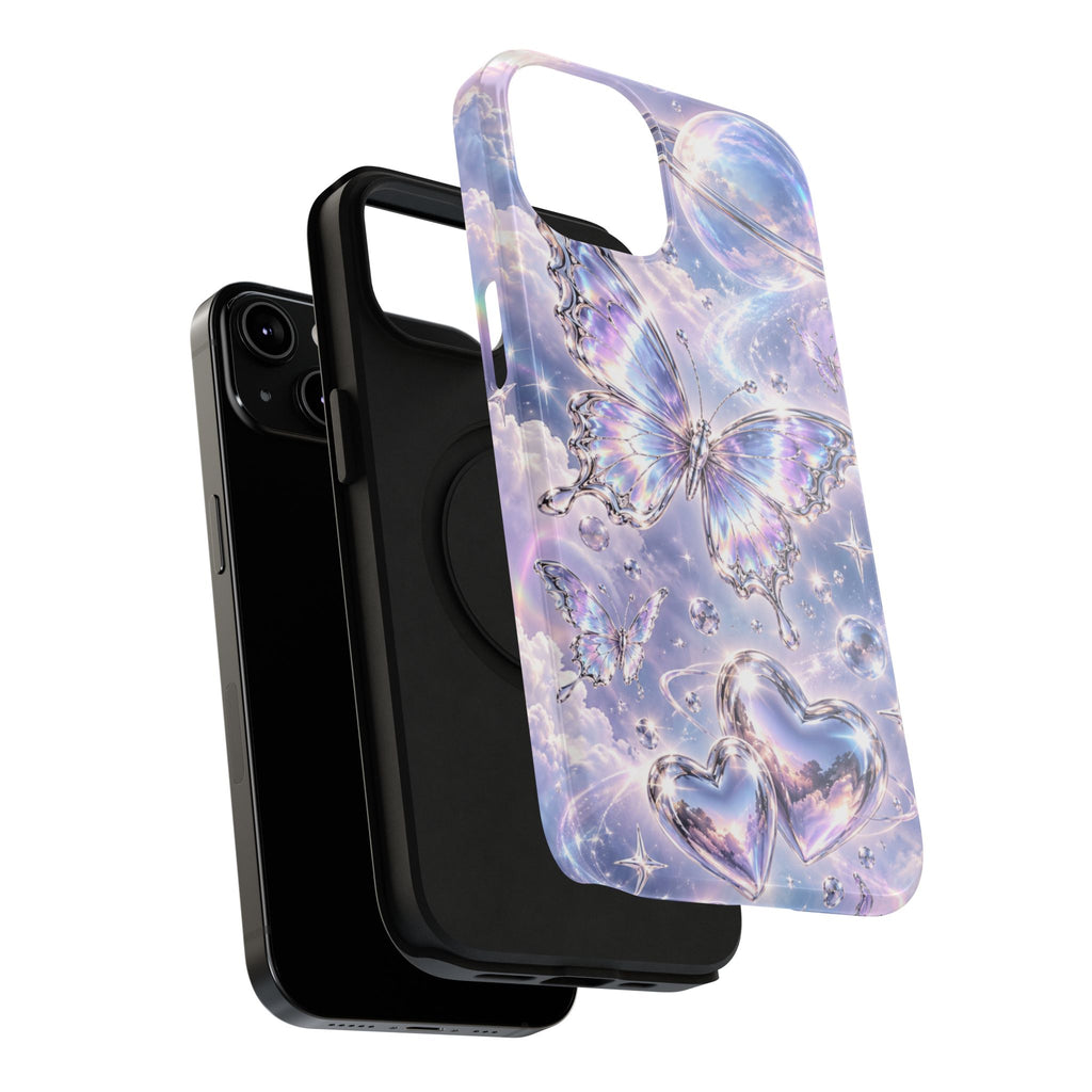 Butterfly Heart Impact-Resistant Phone Case
