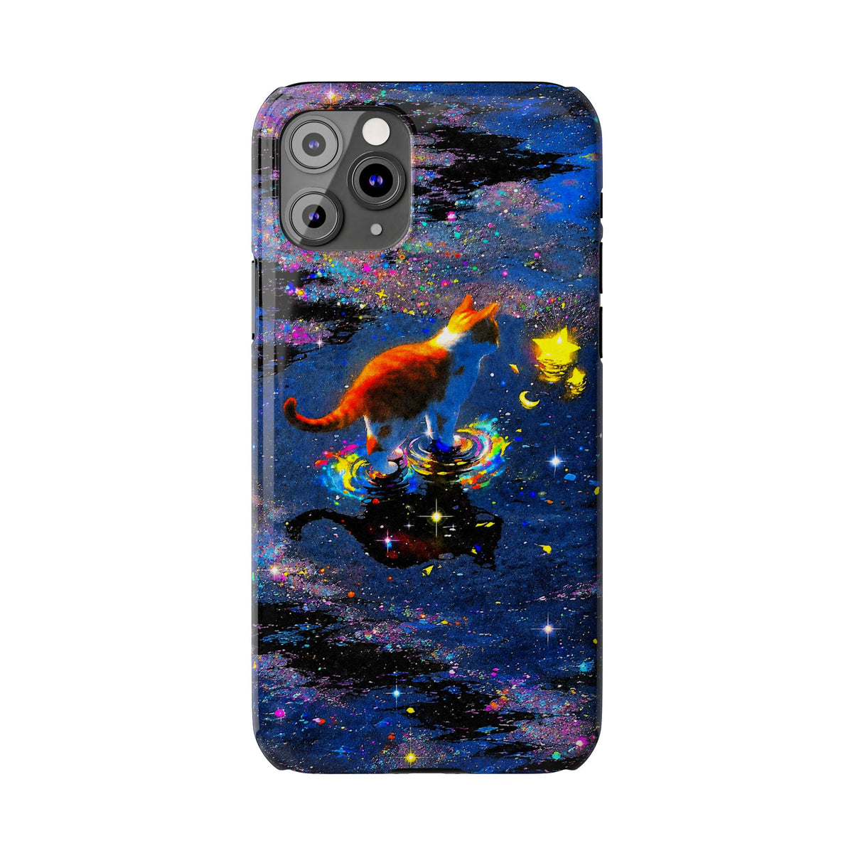 Cosmic Cat Slim Phone Case