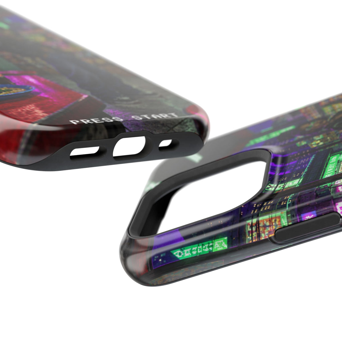 Press Start Cyberpunk Arcade Phone Case