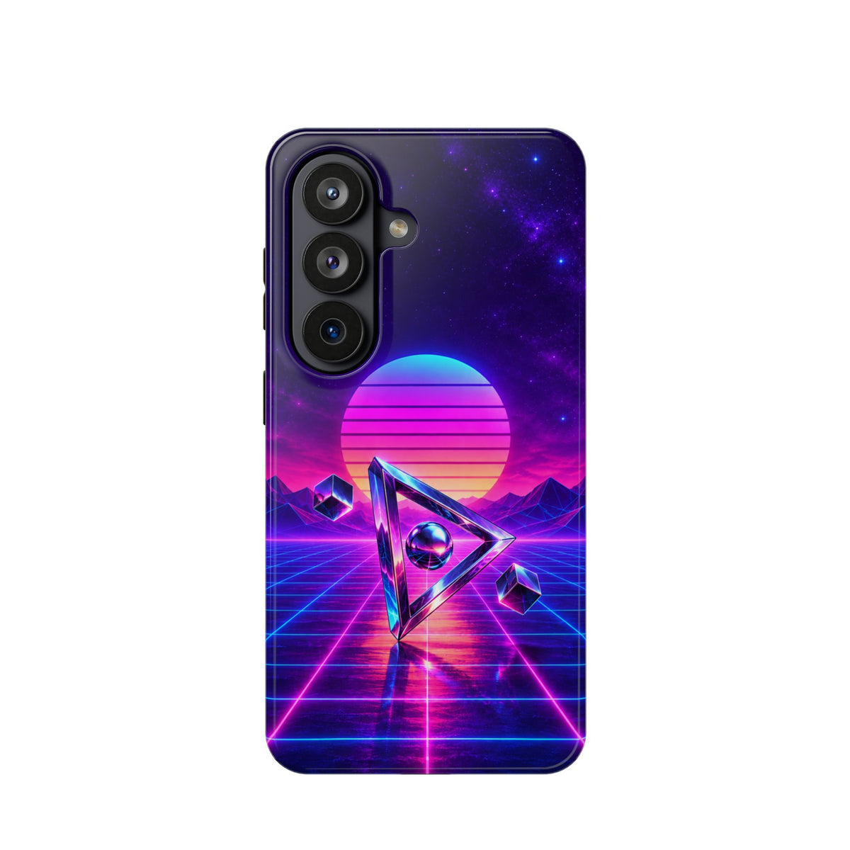 Retro Synthwave Impact-Resistant Phone Case